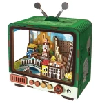 2KIDS TOYS 3D drevená skladačka Retro TV Benátky