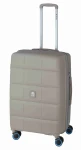 Stredne veľký cestovný kufor Dielle Squares 4W M – šampanská 210-67-28, šampanská, 70 l