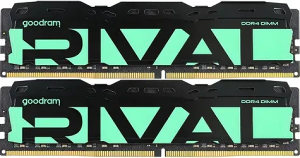 Goodram RIVAL Radiant Green / Operačná pamäť / 16 GB (2x8 GB) / DDR4 / 3200 MHz / CL16 / DIMM (GGRGD4-32L16SA/16GDC)