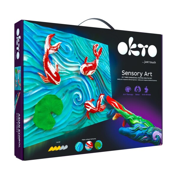 OKTO SENSORY ART umelecká sada "Koi kapor" 30x40 cm, OKTO, W034370
