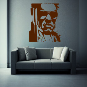 Veselá Stena Samolepka Terminátor Farba: hnedá, Veľkosť: 60 x 73 cm
