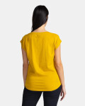 Dámske tričko ROANE-W Yellow Printed - Kilpi 38 žlutá s potiskem