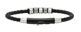 BREIL Slušivý pánsky kožený náramok Wanderlust TJ3374