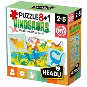 HEADU EN: Puzzle 8+1 Dinosaury