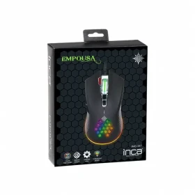 INCA IMG-347 čierna / Herná myš / RGB / 7200 DPI / 8 tlačidiel / USB / 1,5 m (IMG-347)