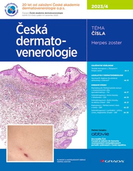 Česká dermatovenerologie 2023/4, Hercogová Třešňák Jana