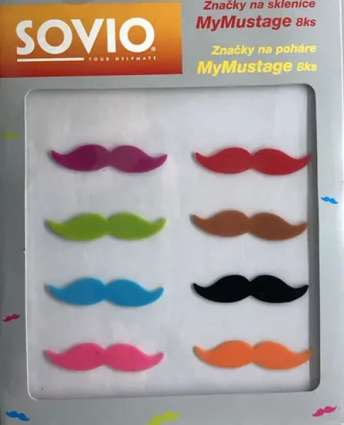 SOVIO SVMM8 Značky na poháre MyMustage 8ks (SVMM8-1425)