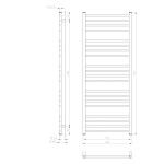 SAPHO - METRO vykurovacie teleso 600x1510 biela IR420T