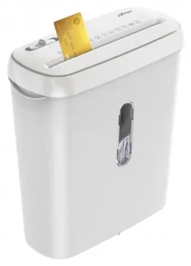 MED MT223 biela / Skartovací stroj / dokumenty, fólia, kreditné karty / 70 dB / kôš 8 l (MT223)
