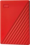 WD WD My Passport WDBR9S0060BRD - Festp - verschlusselt - 6 TB - extern (tragbar) - USB 3.2 Gen 1 - 256-Bit-AES - Rot