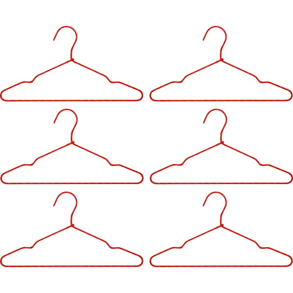 House Doctor Ramínka na šaty Wire Red – set 6 ks