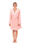Dámsky župan Flora s kapucňou krátky 4856 3050 Pink Pearl - Vestis XXL