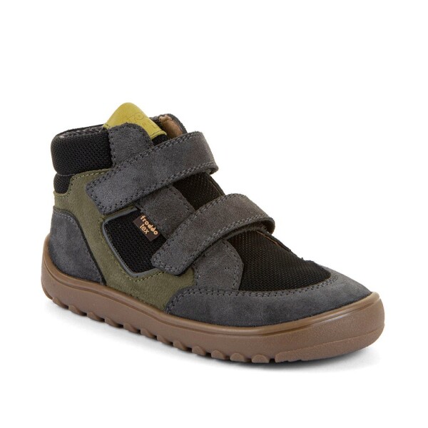 Detské celoročné členkové barefoot topánky UP HILL TEX GREY/BLACK Froddo G3110281-3 - 34