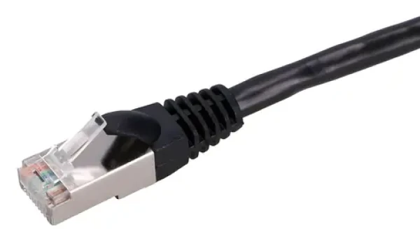 Extralink Cat5e FTP čierna / Patch kábel / RJ-45 / 5 m