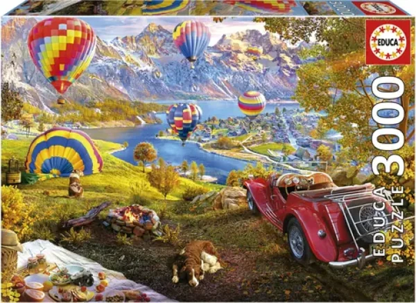 Educa Puzzle Údolie teplovzdušných balónov