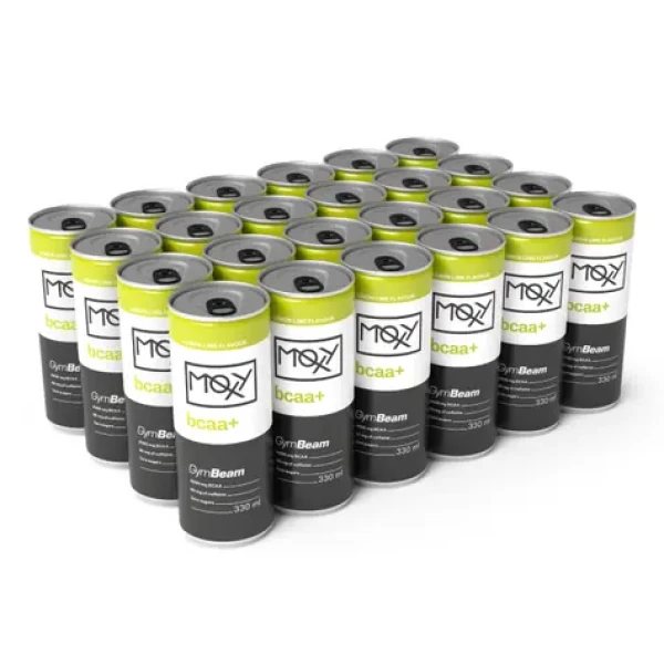 Energetický nápoj MOXY bcaa+ 330 ml - GymBeam (citrón limetka, 24 x 330 ml) (29080-6-24x330ml-lemonlime)