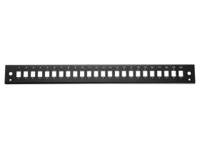 Equip Patchpanel 24x LC-Duplex, SC-Simplex čierna / Patch panel / Optický / 1U / 19" (337100)