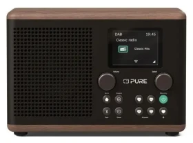 Pure Classic H4 čierna / Digitálne rádio / DAB+ / FM / Bluetooth / USB (252983)