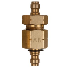 KS Tools 150.2346 Dvojitý adaptérový kus M16x1,5 vnútorný a vonkajší závit a 3/8" hadicová prípojka; 150.2346