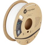 Polymaker PB01015 PolyLite vlákno pre 3D tlačiarne PETG plast Žiaruvzdorné, Vysoká pevnosť v ťahu 2.85 mm 1000 g biela 1 ks; PB01015