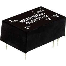 MEAN WELL DLC03C-15 DC / DC menič napätia, modul 100 mA 3 W Počet výstupov: 2 x; DLC03C-15