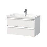 Kúpeľňová skrinka s umývadlom Naturel Pavia 85x53x49 cm biela mat biela úchytka PAVIA385ZBI PAVIA385ZBI