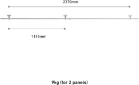 Anker Anker SOLIX - Befestigungsklammer(n) fur Solarpanel - Geneigt - Silber (Packung mit 2)