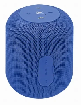 Gembird SPK-BT-15-B modrá / Prenosný reproduktor / 5W / Bluetooth / FM rádio / mikrofón / AUX / microSD / USB (SPK-BT-15-B)