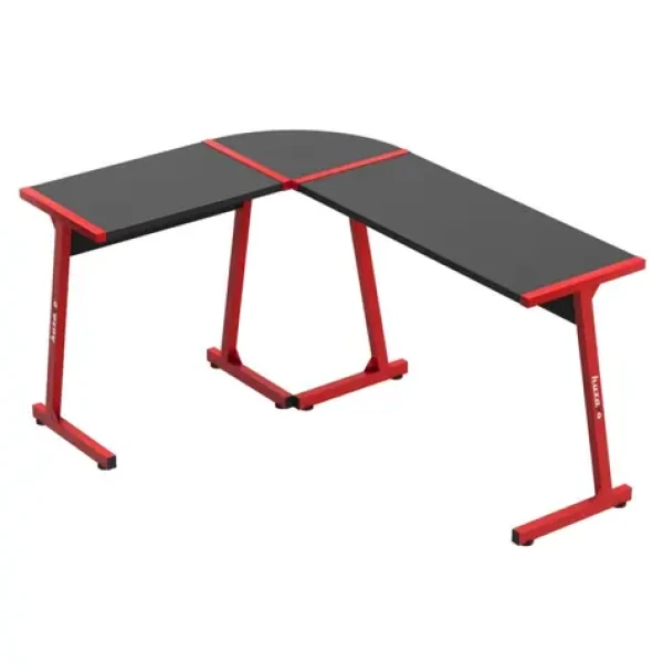 Huzaro Hero 6.0 červená / Rohový herný stôl / 112 x 147 cm / pravá aj ľavá montáž (HZ-HERO 6.0 RED)