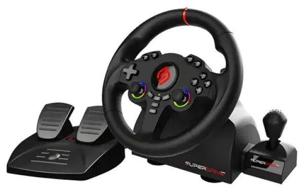SUPERDRIVE 220 RS-X / Sada volantu a pedálov / PS4 / Xbox One / Switch 1+2 / PC (SA5720-3)