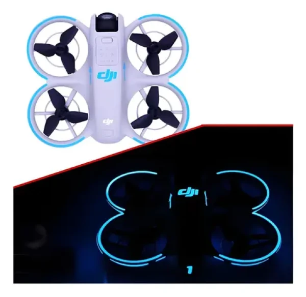 Stablecam Svietiace samolepky pre DJI Neo modrá