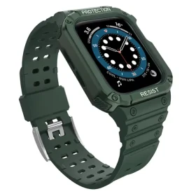 Hurtel Ochranné puzdro s remienkom pre Apple Watch 42/44/45 mm zelené / Puzdro s remienkom / 42/44/45 mm