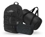 BAAGL SET 3 - Školský set Skate Uni čierna: batoh / peračník / športová taška (A-35384)