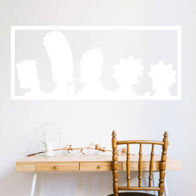 Veselá Stena Samolepka Simpsonovci Farba: bílá, Veľkosť: 100 x 43 cm