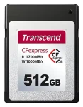 Transcend 512GB CFexpress 820 / Pamäťová karta / Type B / NVMe PCIe Gen3 x2 / 1700 MB/s R / 1000 MB/s W (TS512GCFE820)