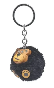 2Kids Toys Drevená kľúčenka pompon Medveď