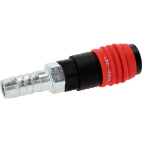 Univerzálna bezpečnostná spojka na stlačený vzduch 3v1, 14,5 mm s hadicovou hubicou KS Tools 999.9103; 999.9103
