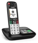 Gigaset Easy 500 AM čierno-strieborná / Bezdrôtový telefón pre seniorov / DECT / So záznamníkom / Handsfree (S30852-H3135-R101)