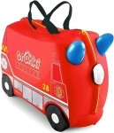 TRUNKI Kufrík Hasičské auto Frank / Detský cestovný kufrík / TRU-0254 (TRU-0254)
