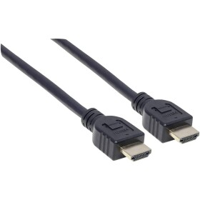 Manhattan HDMI prepojovací kábel Zástrčka HDMI-A, Zástrčka HDMI-A 10.00 m čierna 353977 UL certifikácia, Ultra HD (4K) HDMI HDMI kábel; 353977