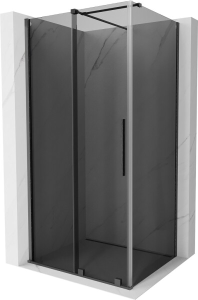 MEXEN/S - Velár sprchovací kút, posuvné dvere 120 x 90, grafit, grafit kartáčovaná 871-120-090-41-66
