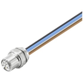 Weidmüller SAIE-M12BL-0.3VHM16-1.5 zabudovateľný zástrčkový konektor pre senzory - aktory, 2625940000, piny: 5, 0.30 m, 1 ks; 2625940000
