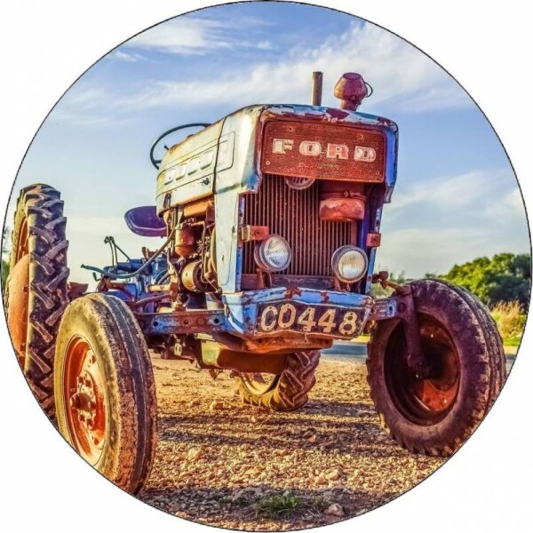 Jedlý papier – retro traktor Ford, 19,5 cm - Pictu Hap