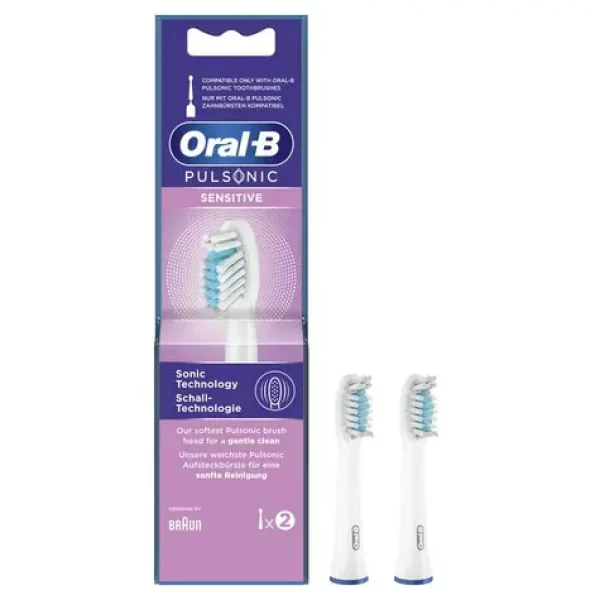 Oral-B Toothbrush heads Pulsonic Sensitive 2ks / náhradná hlavica pre Pulsonic (299103)