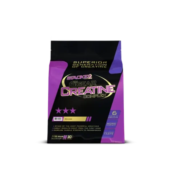 6th Gear Creatine Complex - Stacker2 (pomaranč, 1135 g) (43879-1-orange-1135g)