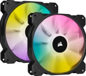 Corsair iCUE SP140 Elite RGB PWM 140mm 2pack + RGB ovládač čierna / PWM / 140mm / 1200RPM / 26.8 dB / 68.1 CFM / ARGB LED (CO-9050111-WW)