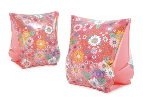 WIKY Nafukovacie rukávniky Sweet Blossom ružové / 23 x 15 cm / 3-6 rokov / PVC (428925)