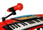 Mamido Detský keyboard s mikrofónom a stolčekom červený