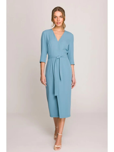 Šaty S396 tyrkysovo modré - Stylove M