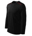 Tričko s dlhým rukávom unisex čierne M